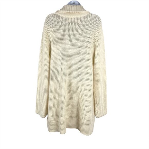 Chico's Cardigan Sweater Acrylic Wool Ivory Cream Women's Size 4‎ - Picture 5 of 6